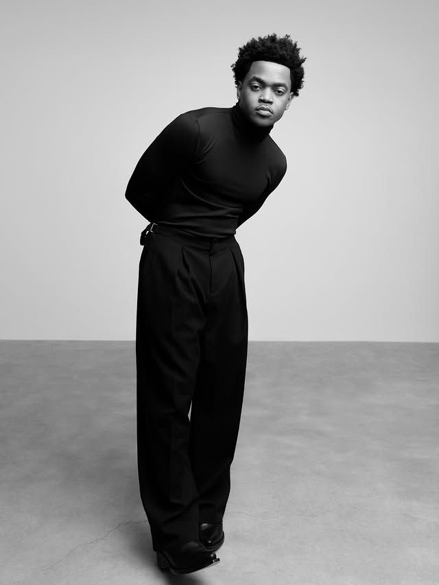 NOIR Tailored Pants in a full-length monochrome product portrait